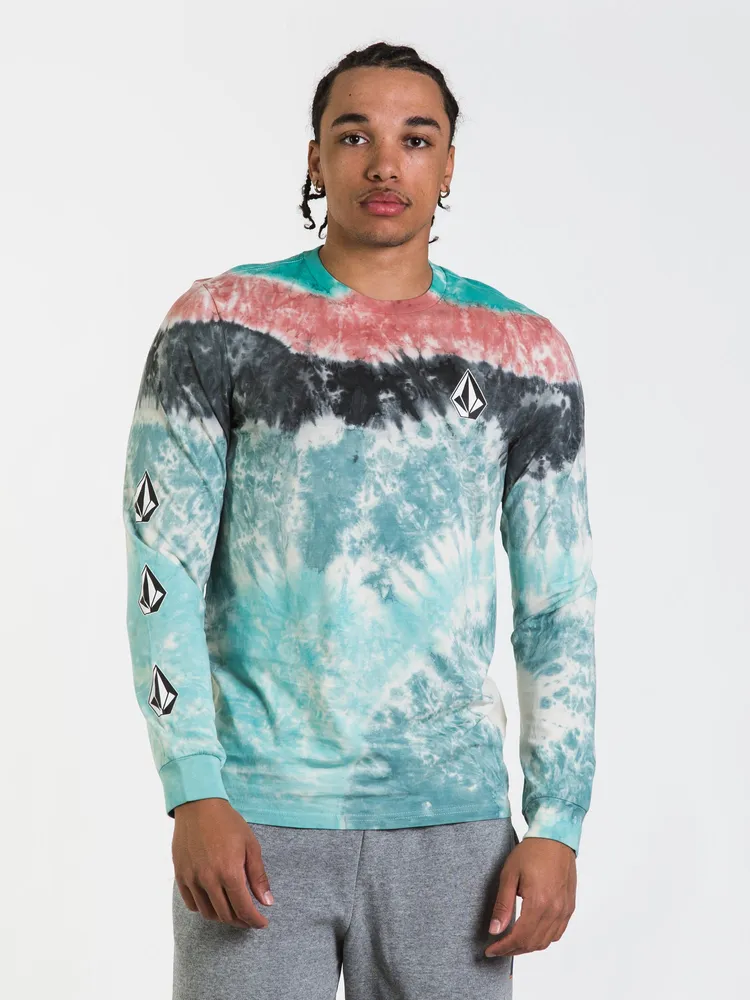 VOLCOM ICONIC STONE DYE LONG SLEEVE TEE - CLEARANCE