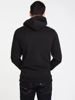 MENS BANES TAPING PULLOVER HOODIE - BLACK CLEARANCE