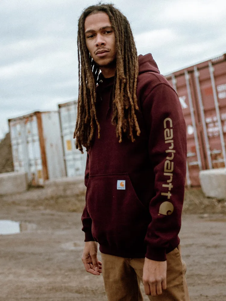 CARHARTT SLEEVE PULLOVER HOODIE