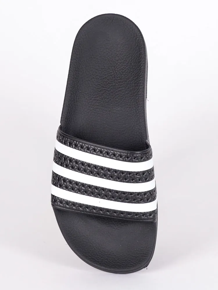 WOMENS ADILETTE W BLACK/WHITE SANDALS