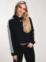 WOMENS CROPPED HOODIE - BLACK CLEARANCE