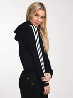 WOMENS CROPPED HOODIE - BLACK CLEARANCE