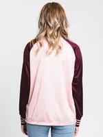 WOMENS TREFOIL LONG SLEEVE TEE - PINK CLEARANCE