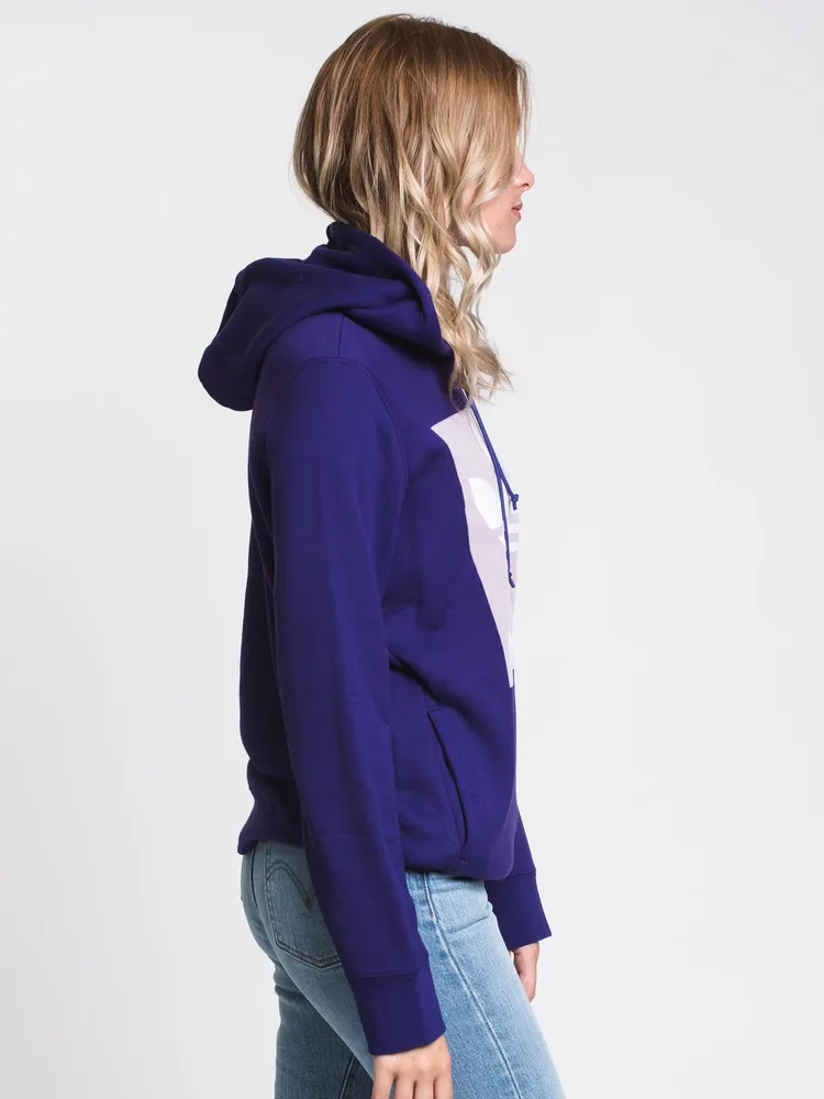 WOMENS TREFOIL PULLOVER HDY - PURPLE CLEARANCE