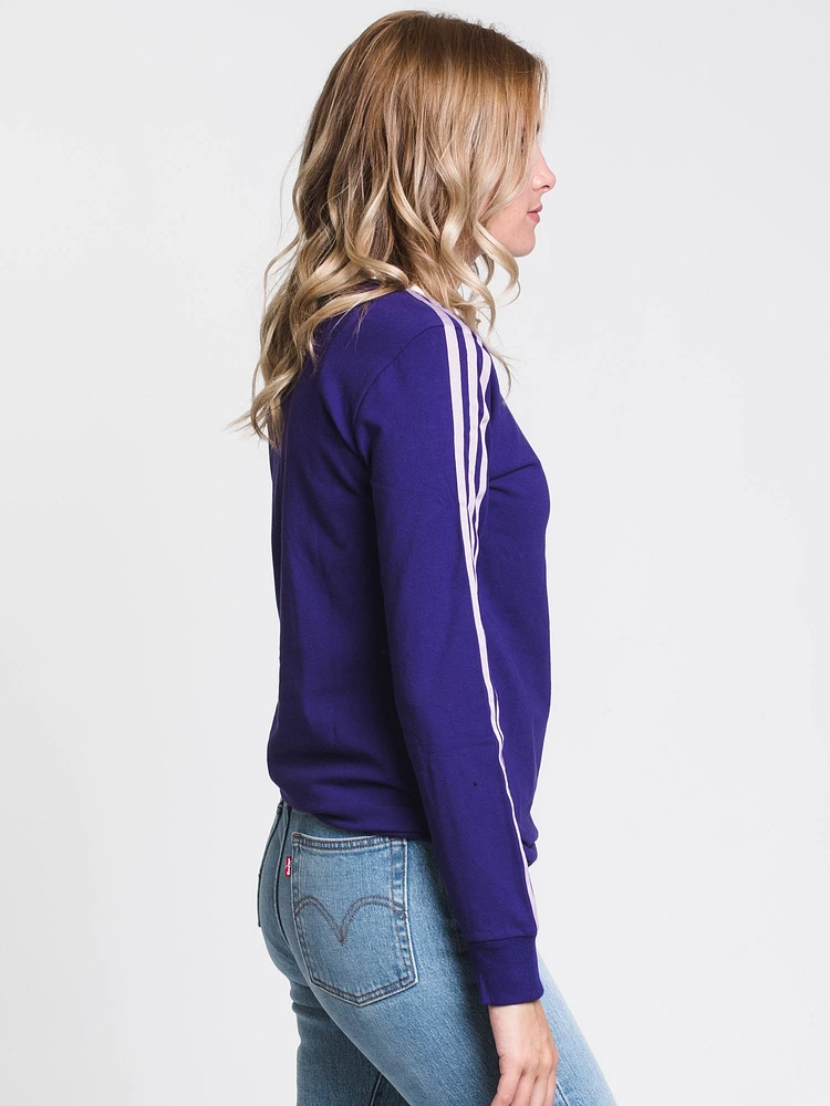 WOMENS 3 STR LONG SLEEVE TEE - PURPLE CLEARANCE