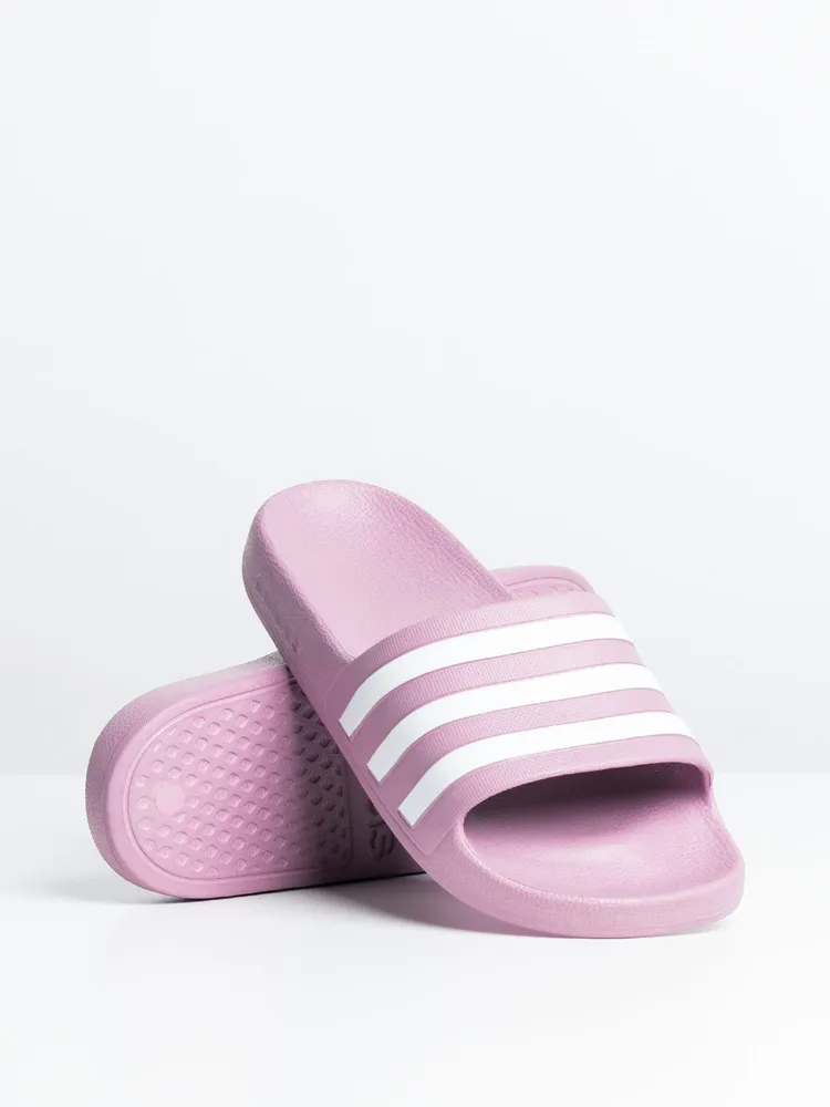 WOMENS ADIDAS ADILETTE AQUA SLIDES - CHERRY CLEARANCE