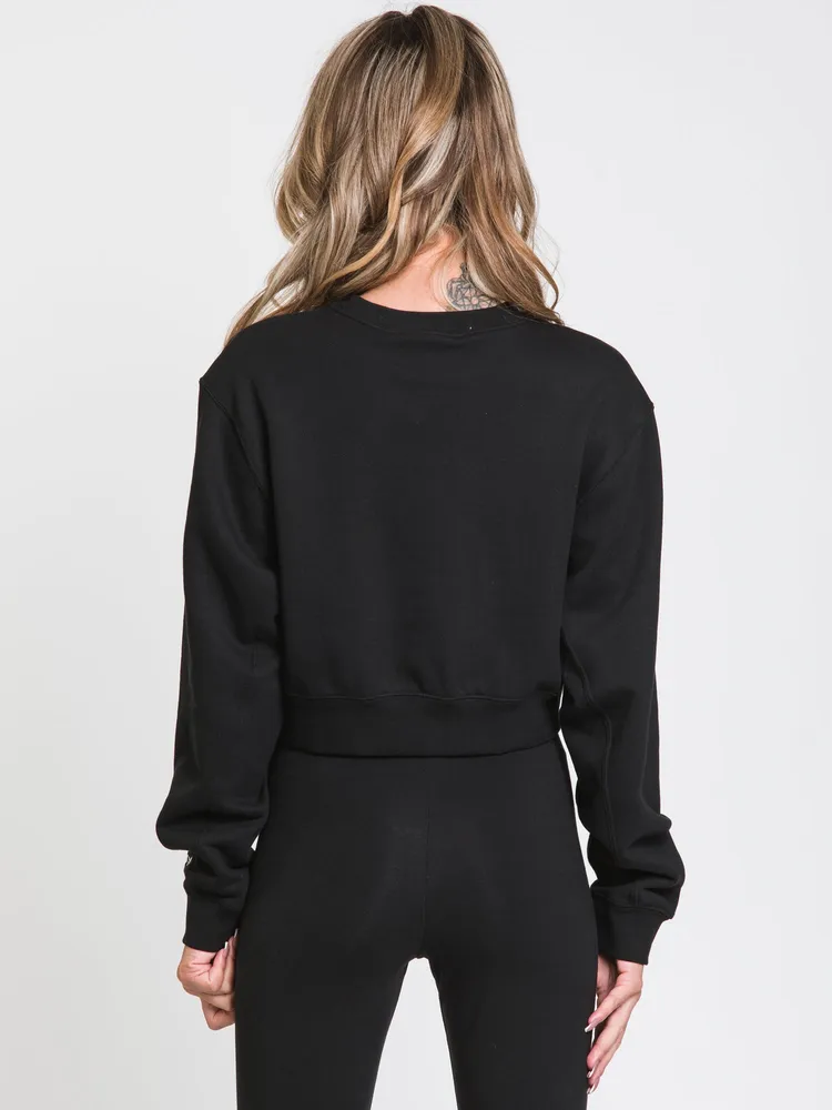 ADIDAS F/T CROPPED EMBROIDERED LOGO SWEATSHIRT - CLEARANCE