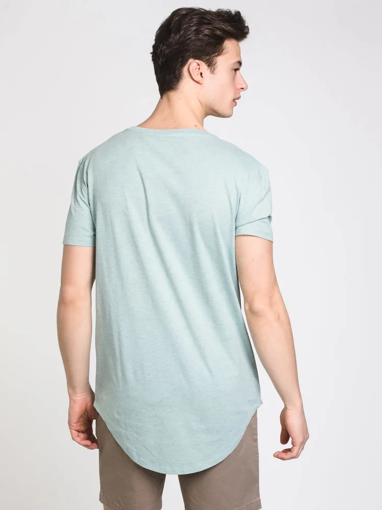 MENS LONGLINE T - MINT CLEARANCE