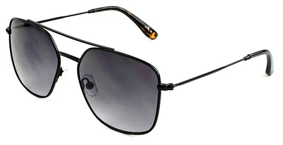 BERNARD SUNGLASSES BLACK TORT/SMOKE