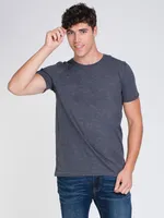 MENS VICTOR CREWNECK T - DARK GREY CLEARANCE