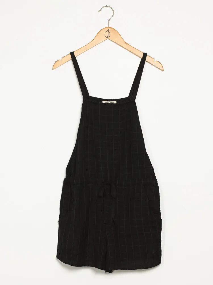 WOMENS BERMUDA ROMPER - BLACK CLEARANCE