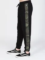 MENS WAVE WASHED PANT - BLACK/CAMO CLEARANCE
