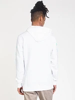 MENS ARMSTRONG PULLOVER HOODIE - WHITE CLEARANCE