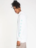 MENS ARMSTRONG PULLOVER HOODIE - WHITE CLEARANCE