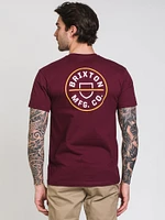 BRIXTON CREST II T-SHIRT - CLEARANCE