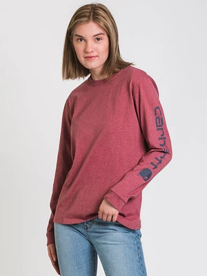 CARHARTT SLEEVE LOGO LONG TEE - CLEARANCE