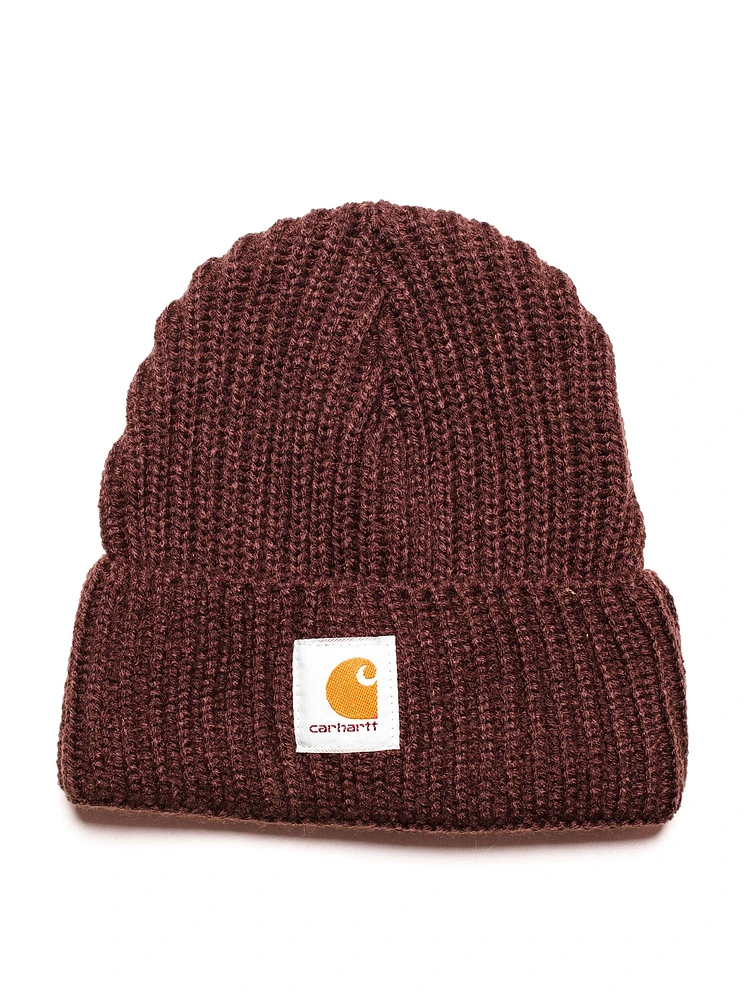 CARHARTT RIB KNIT BEANIE - DEEP WINE - CLEARANCE