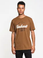 MENS MADE TO LAST SHORT SLEEVE T-SHIRT- WALNUT - CLEARANCE