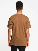 MENS MADE TO LAST SHORT SLEEVE T-SHIRT- WALNUT - CLEARANCE