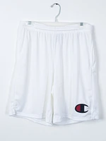 MENS GRAPHIC MESH SHORT - WHITE CLEARANCE
