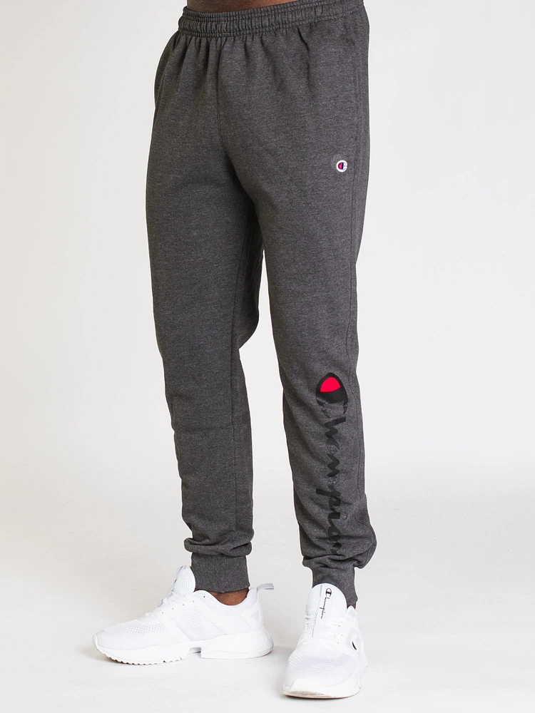 CHAMPION POWERBLEND GRAPHIC SCRIPT JOGGER - CLEARANCE