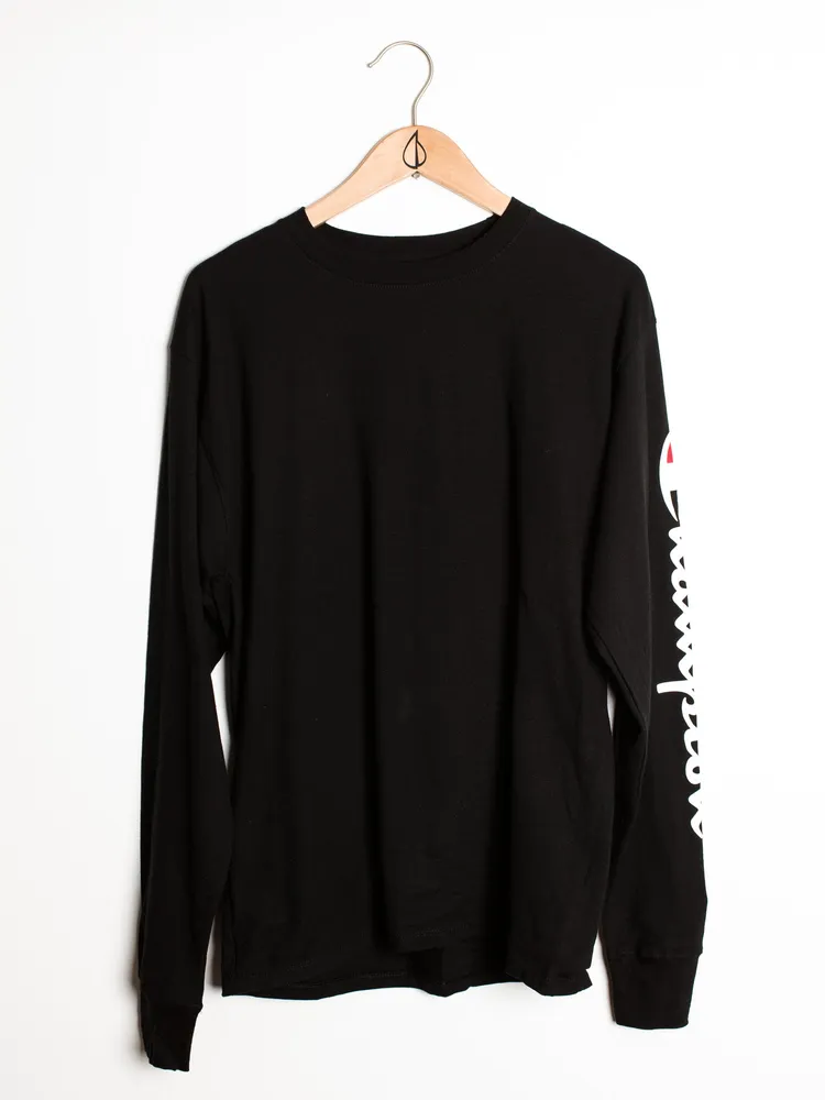 MENS CLASSIC SLV LONG SLEEVET-SHIRT- BLACK - CLEARANCE