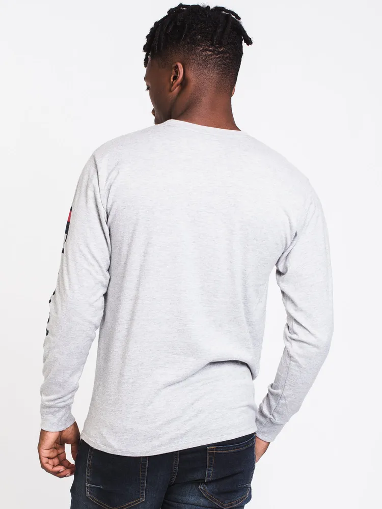 MENS CLASSIC SLV LONG SLEEVE T-SHIRT- OX GREY - CLEARANCE