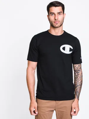 MENS HERITAGE FLS STCH C SHORT SLEEVE T-BLK - CLEARANCE