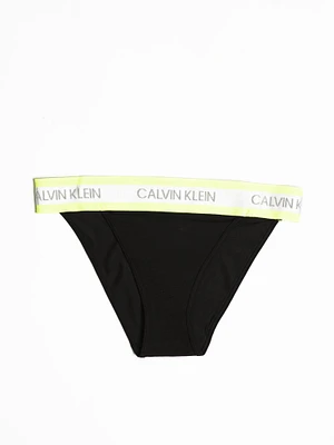 WOMENS HAZARD HI-CUT BIKINI - BLACK CLEARANCE