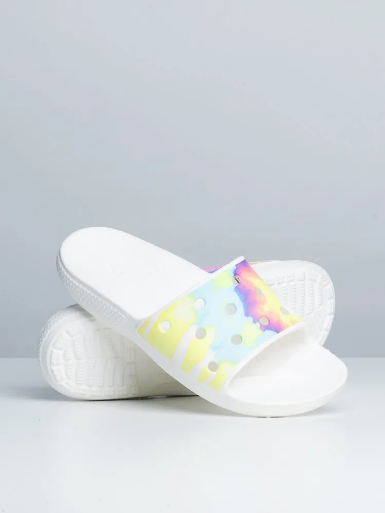 WOMENS CROCS CLASSIC TIE DYE SLIDES - CLEARANCE