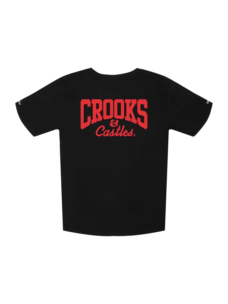 CROOKS & CASTLES YOUTH BOYS OG CORE LOGO KIDS T-SHIRT