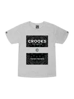 CROOKS & CASTLES YOUTH BOYS KLEPTO PAISLEY KIDS T-SHIRT