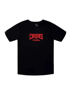CROOKS & CASTLES YOUTH BOYS CAN'T STOP THE KIDS T-SHIRT