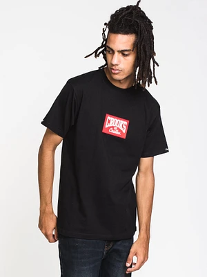 CROOKS & CASTLES RED BOX C&C SHORT SLEEVE TEE - CLEARANCE