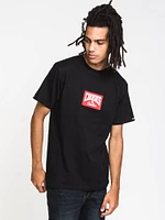 CROOKS & CASTLES RED BOX C&C SHORT SLEEVE TEE - CLEARANCE