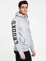 MENS FLORAL MEDUSA PULLOVER HOODIE - GREY CLEARANCE