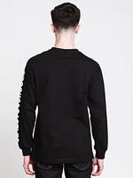 MENS BLOCK MEDUSA LONG SLEEVE T-SHIRT - BLACK CLEARANCE