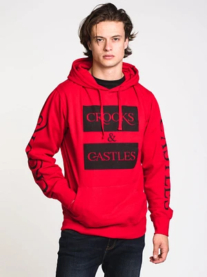 MENS KLEPTO PULLOVER HOOD - RED CLEARANCE