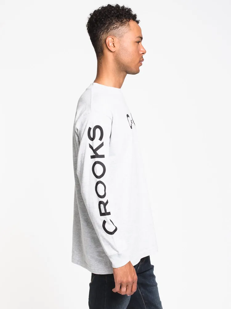 CROOKS & CASTLES C&C SPLIT LONG SLEEVE TEE - CLEARANCE