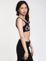 CROOKS & CASTLES C&C LOGO 1 SHOULDER BRALETTE - CLEARANCE