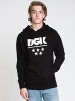 MENS DGK ALL STAR PULLOVER HOODIE- BLACK - CLEARANCE