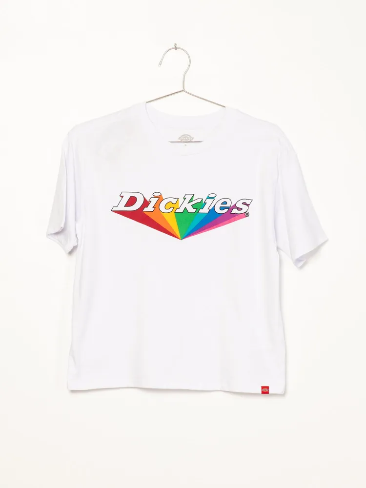 DICKIES RAINBOW MARQUEE TOMBOY SHORT SLEEVE T-SHIRT - CLEARANCE