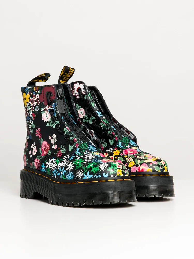 WOMENS DR MARTENS SINCLAIR FLORAL MASH UP BOOT - CLEARANCE