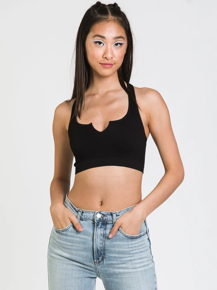 DYNAMIC RIBBED RACERBACK CROP TANK