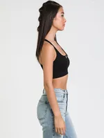 DYNAMIC RIBBED RACERBACK CROP TANK