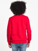 WOMENS VINTAGE CREW - DARK RED CLEARANCE