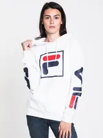 WOMENS SCARLETT PULLOVER HOODIE - WHITE CLEARANCE