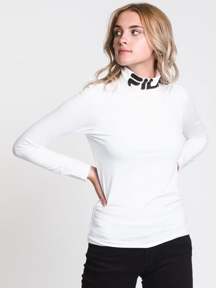 WOMENS YVETTE TURTLENECK - WHITE CLEARANCE