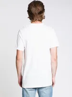 MENS FAROUT SHORT SLEEVET-SHIRT- WHITE - CLEARANCE