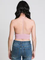FREE PEOPLE SCOOP ME UP RACERBACK - ROSE CLEARANCE
